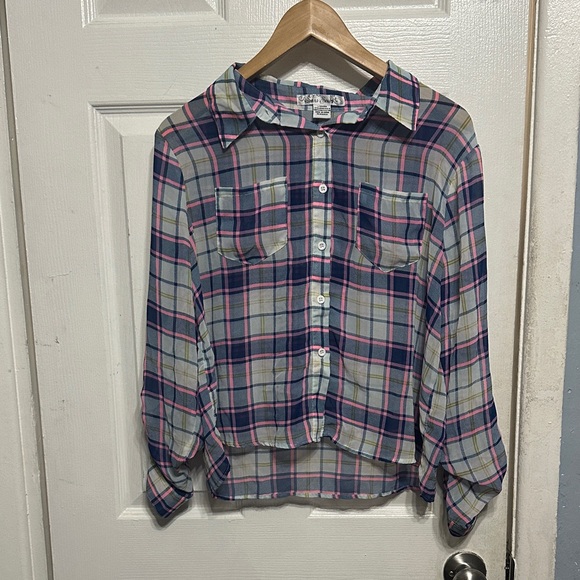 Sans Souci Multicolor Plaid Shirt - Picture 1 of 2